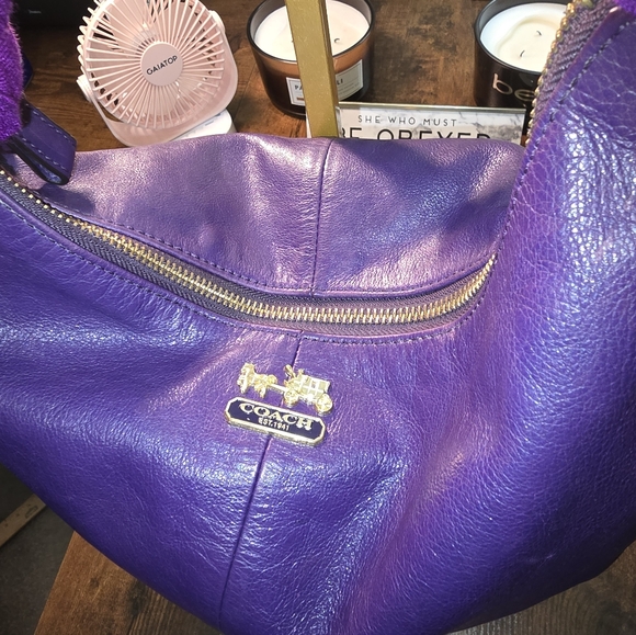Coach Madison Hobo Bag - Purple - Picture 3 of 8